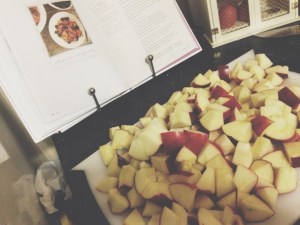 Apple and raspberry crumble